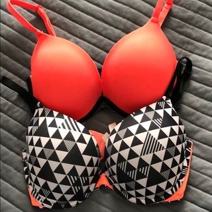 Two PINK Victoria Secret Bras